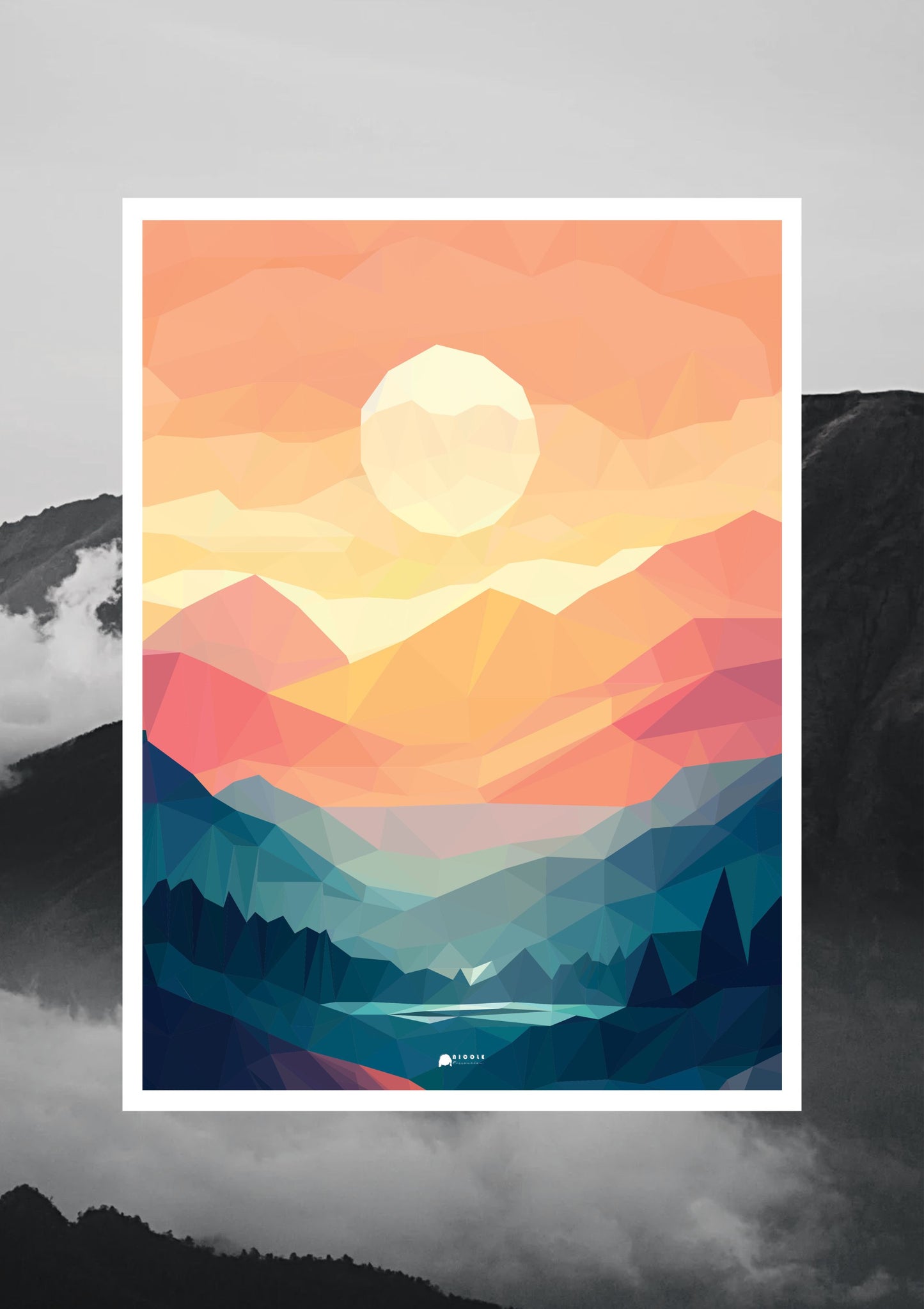 Blue | Mountains Art Poster