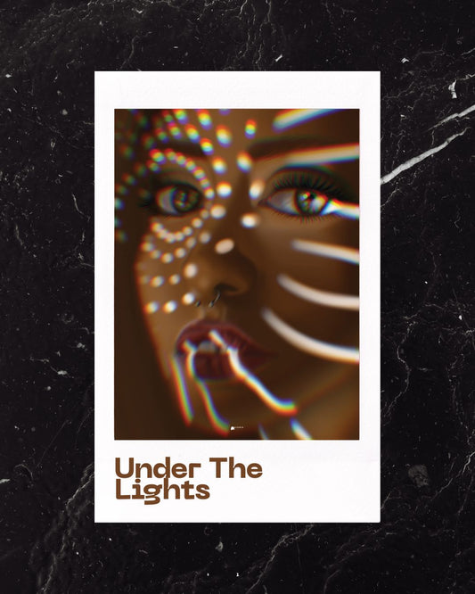Under The Lights | Pixelated Digital Art Poster