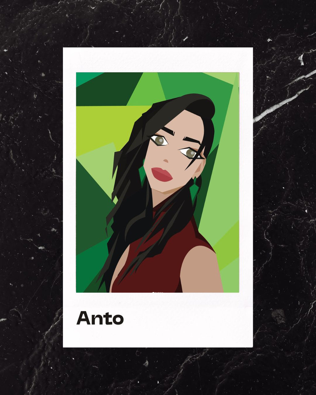 Anto Low Poly Illustrated Poster