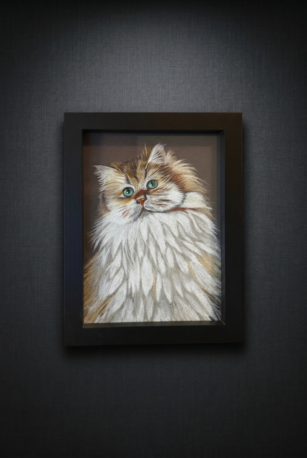 Cat | Handmade Framed Poster – Original Artwork Wall Decor
