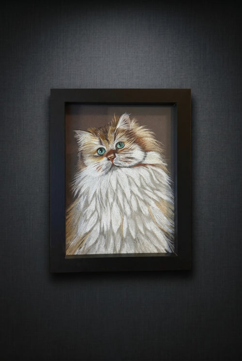Cat | Handmade Framed Poster – Original Artwork Wall Decor