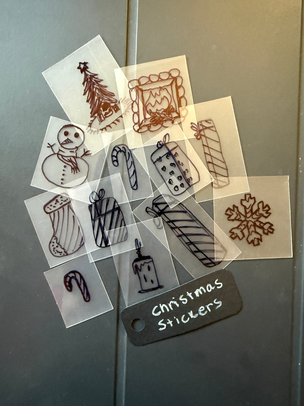 Christmas Handmade Sticker Pack – Original Illustrated Stickers