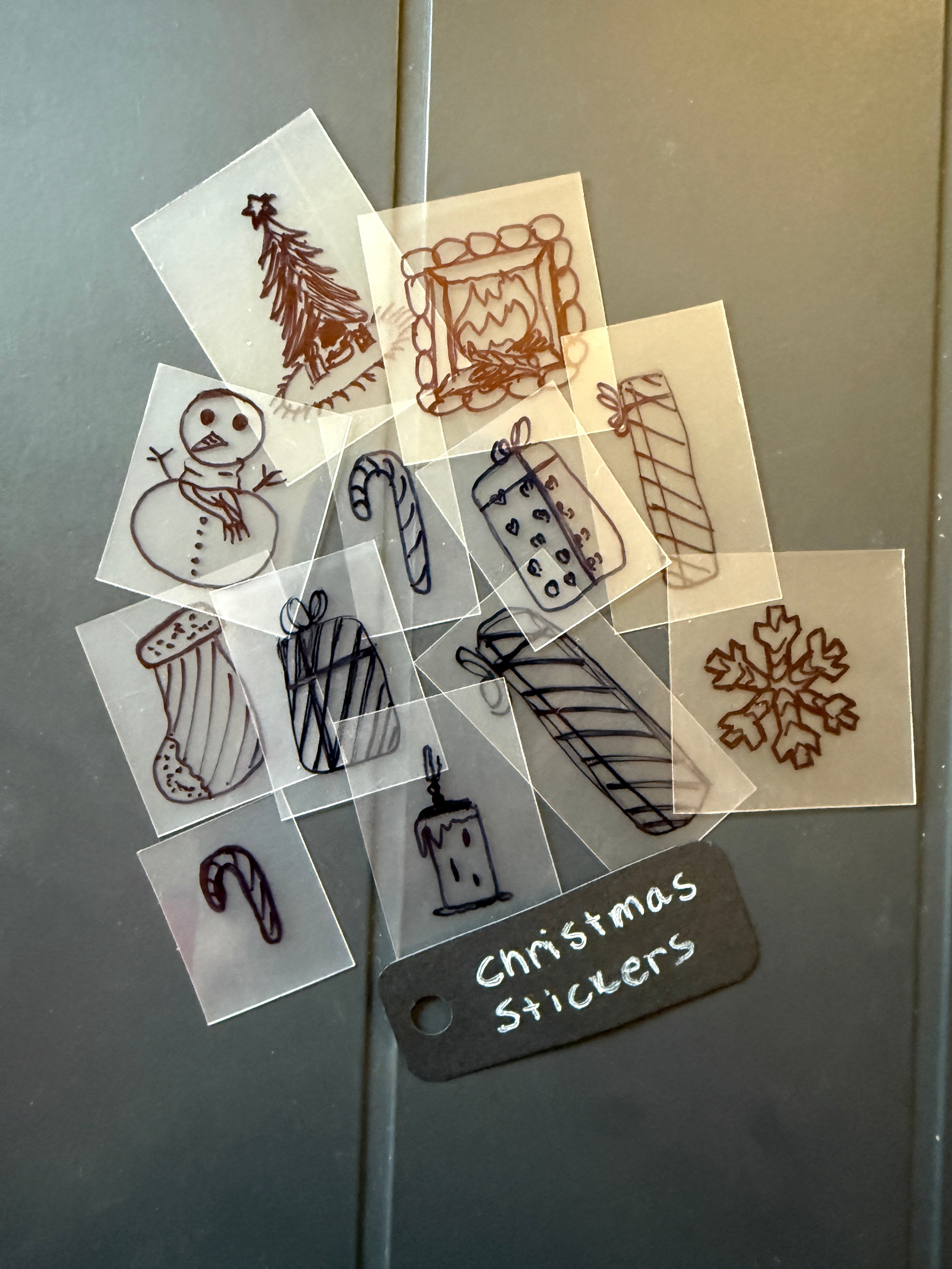 Christmas Handmade Sticker Pack – Original Illustrated Stickers