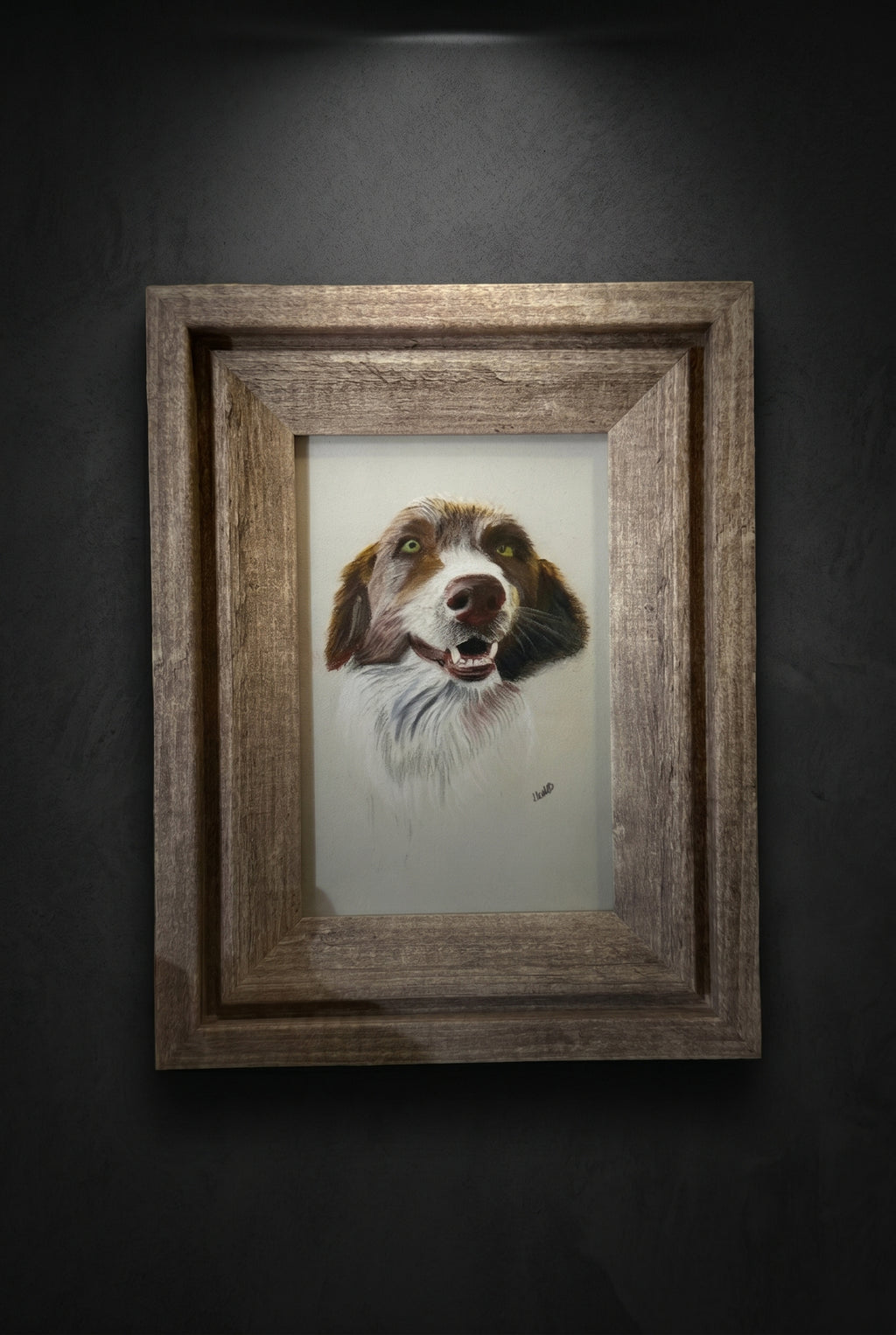 Dog | Handmade Framed Poster – Original Artwork Wall Decor