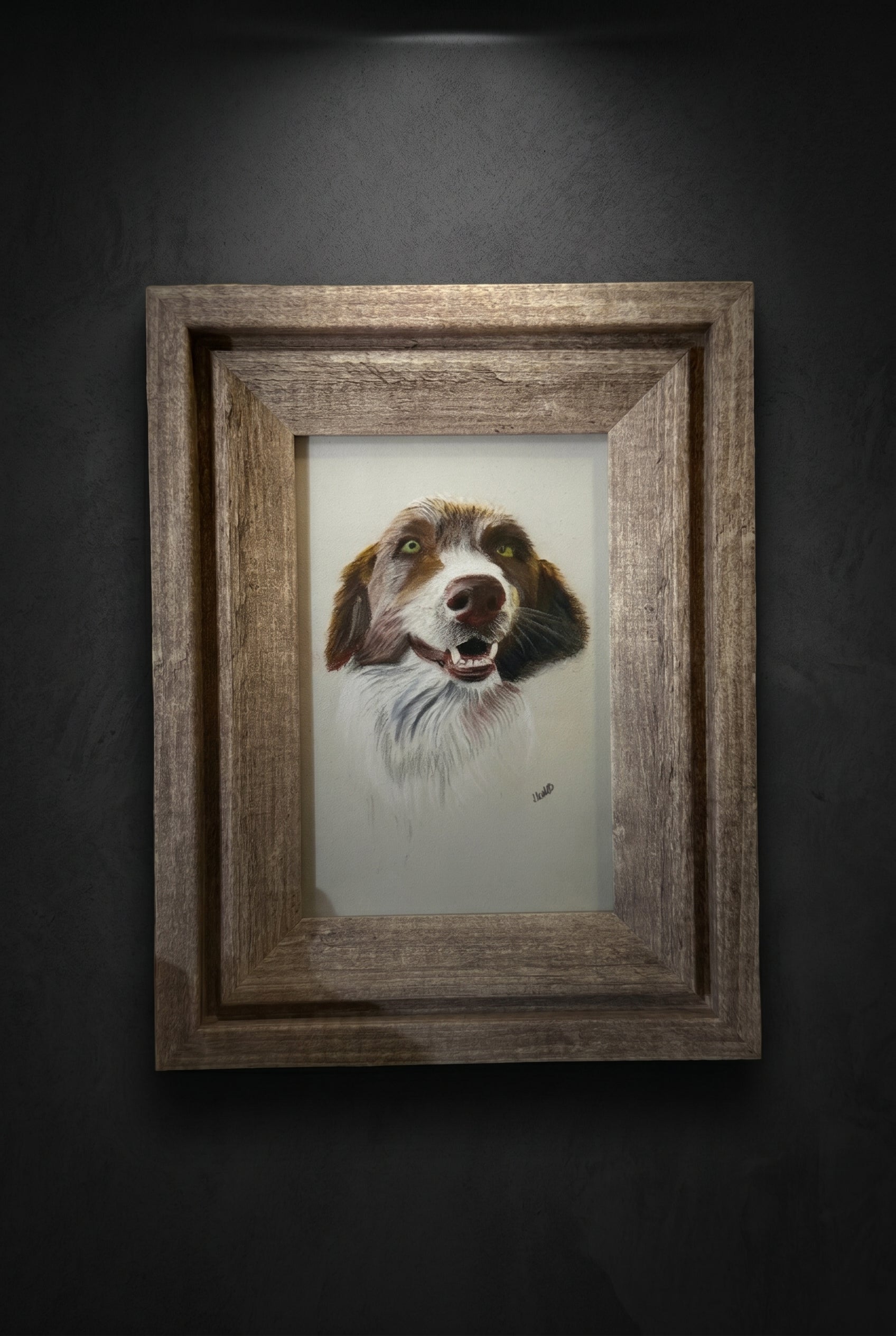 Dog | Handmade Framed Poster – Original Artwork Wall Decor