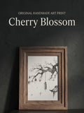 Cherry Blossom | Handmade Framed Poster – Original Artwork Wall Decor