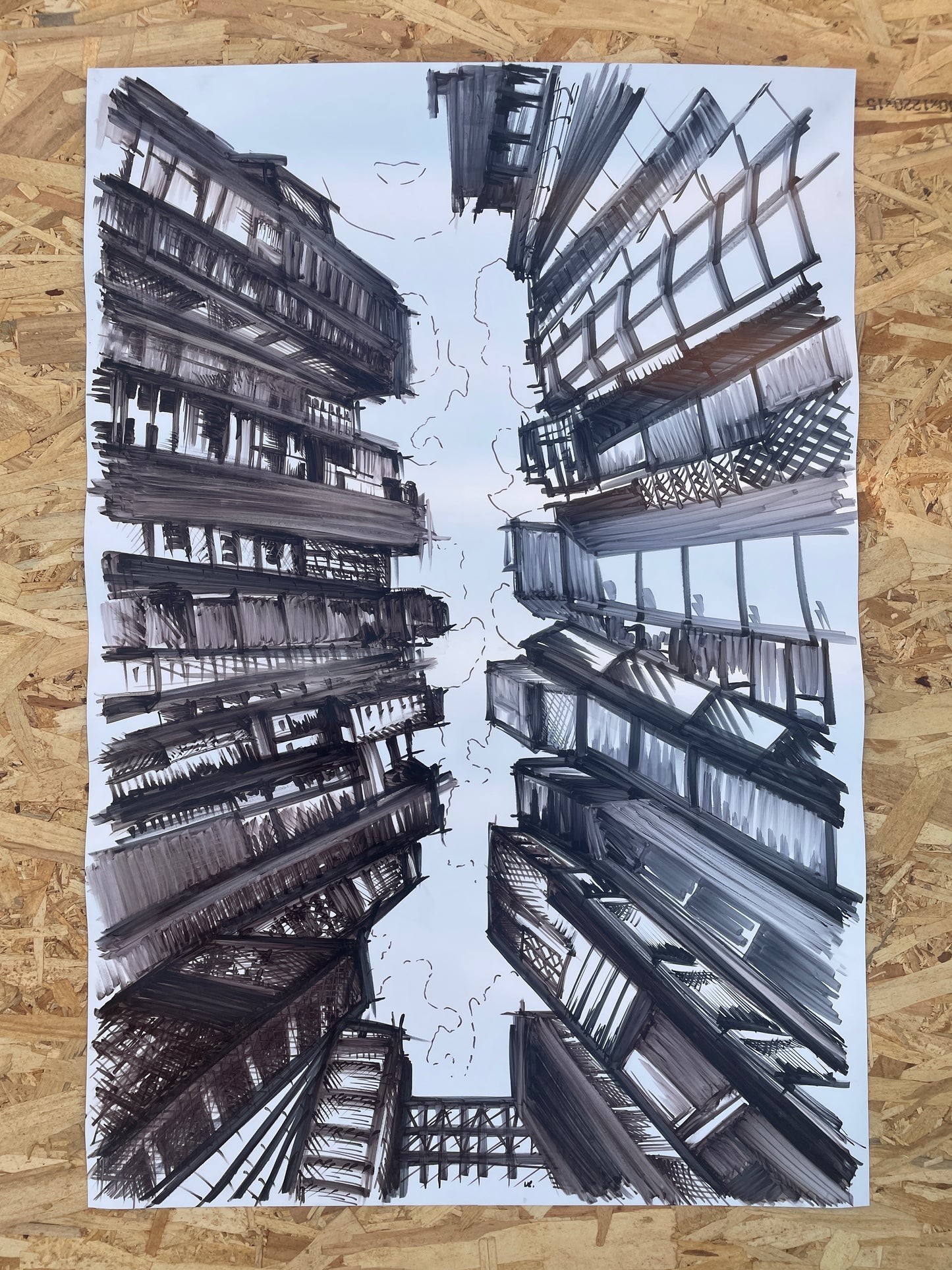 Cityscape Handmade Poster