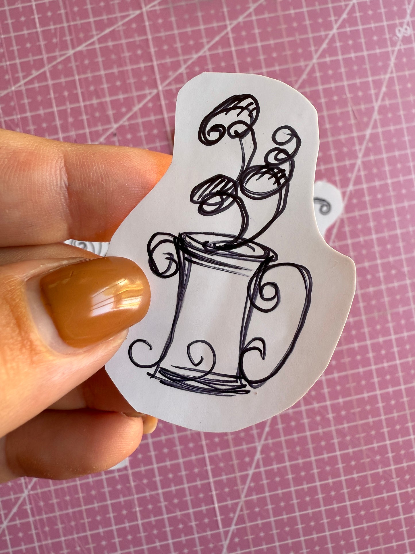 Set of 5 Handmade Witchy Mugs Stickers
