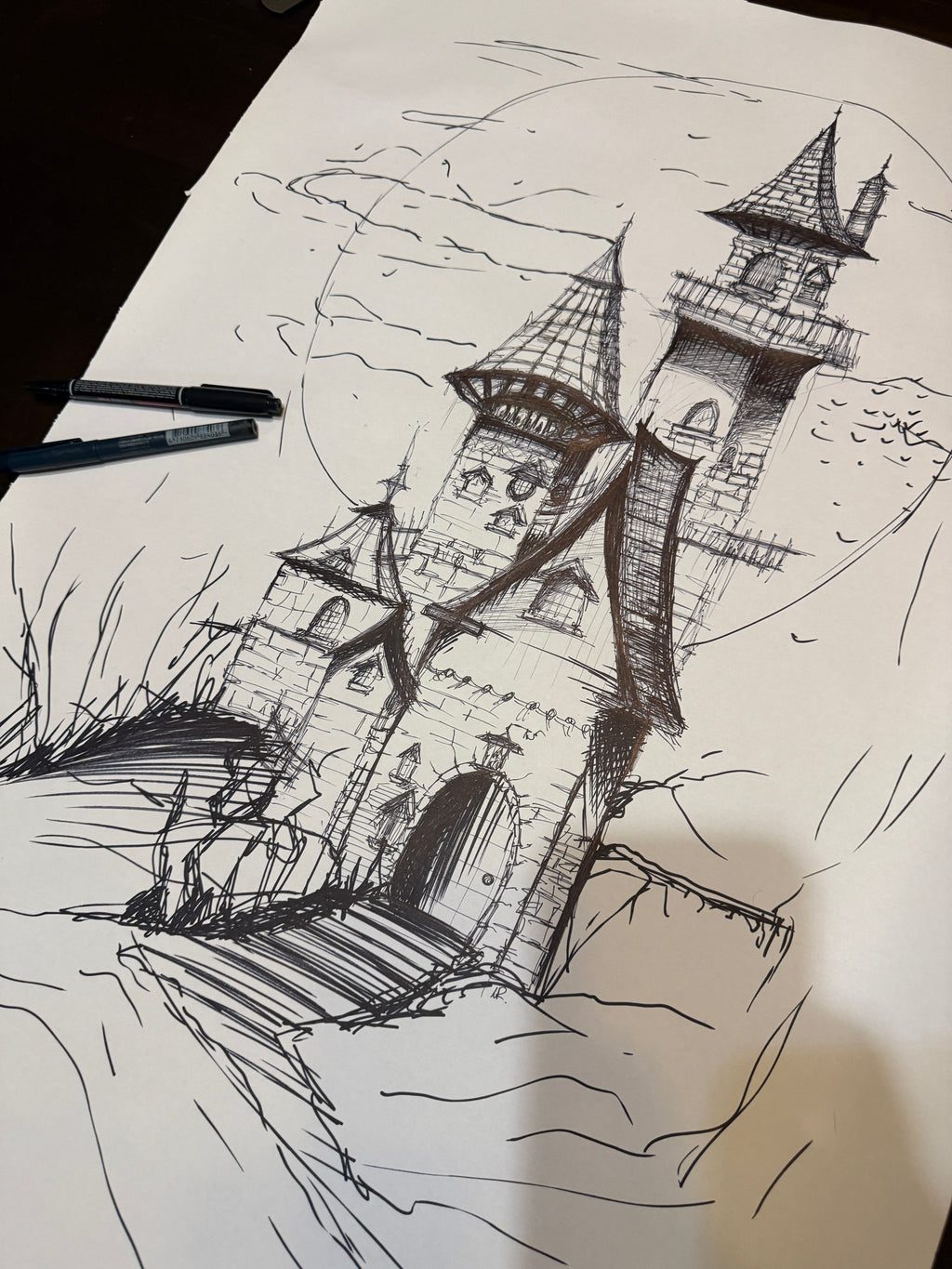 Witch’s Tower | Framed Handmade Poster