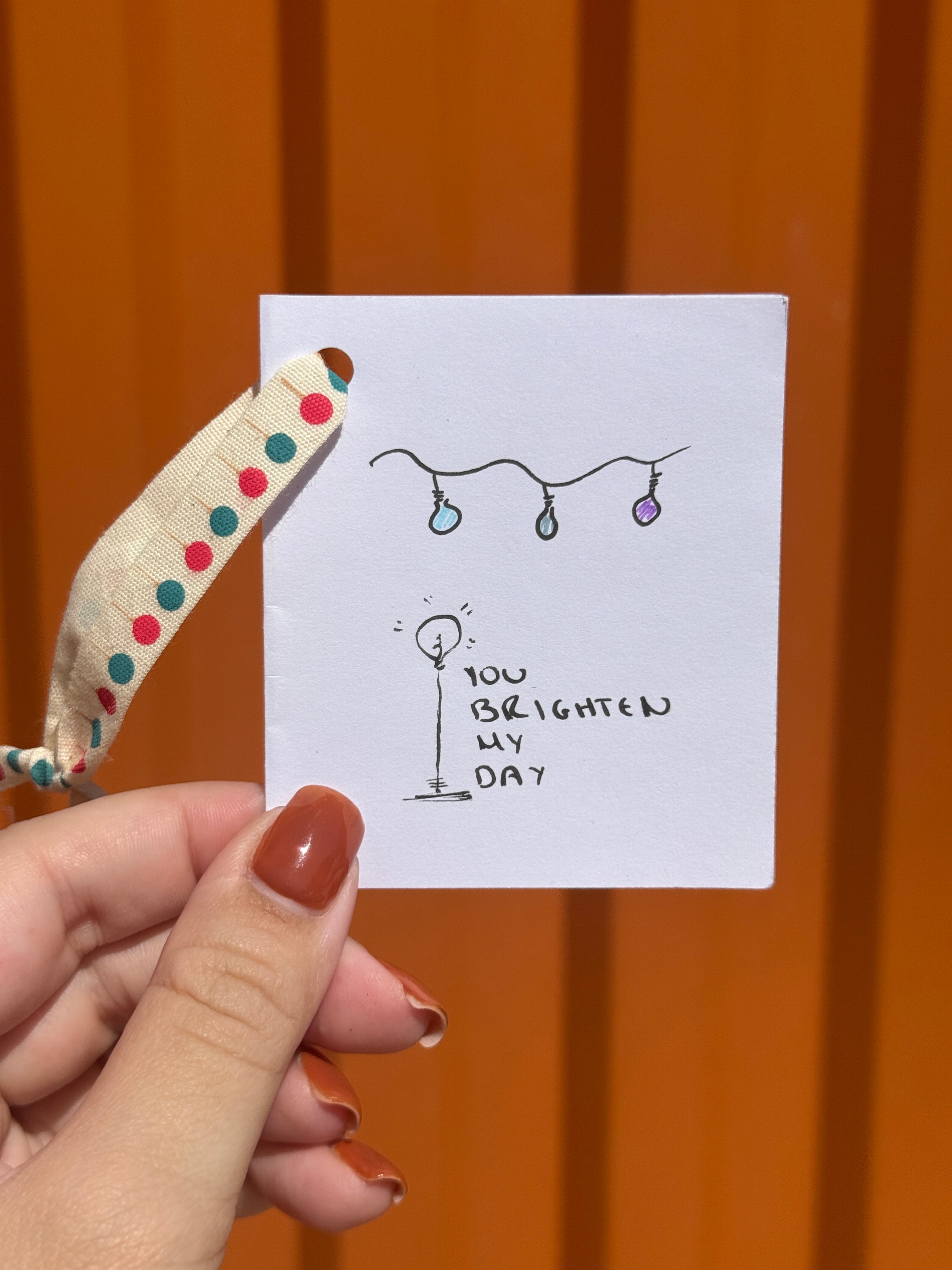 Cute Little Affirmation | Mini Handmade Greeting Card – Original Illustrated Card