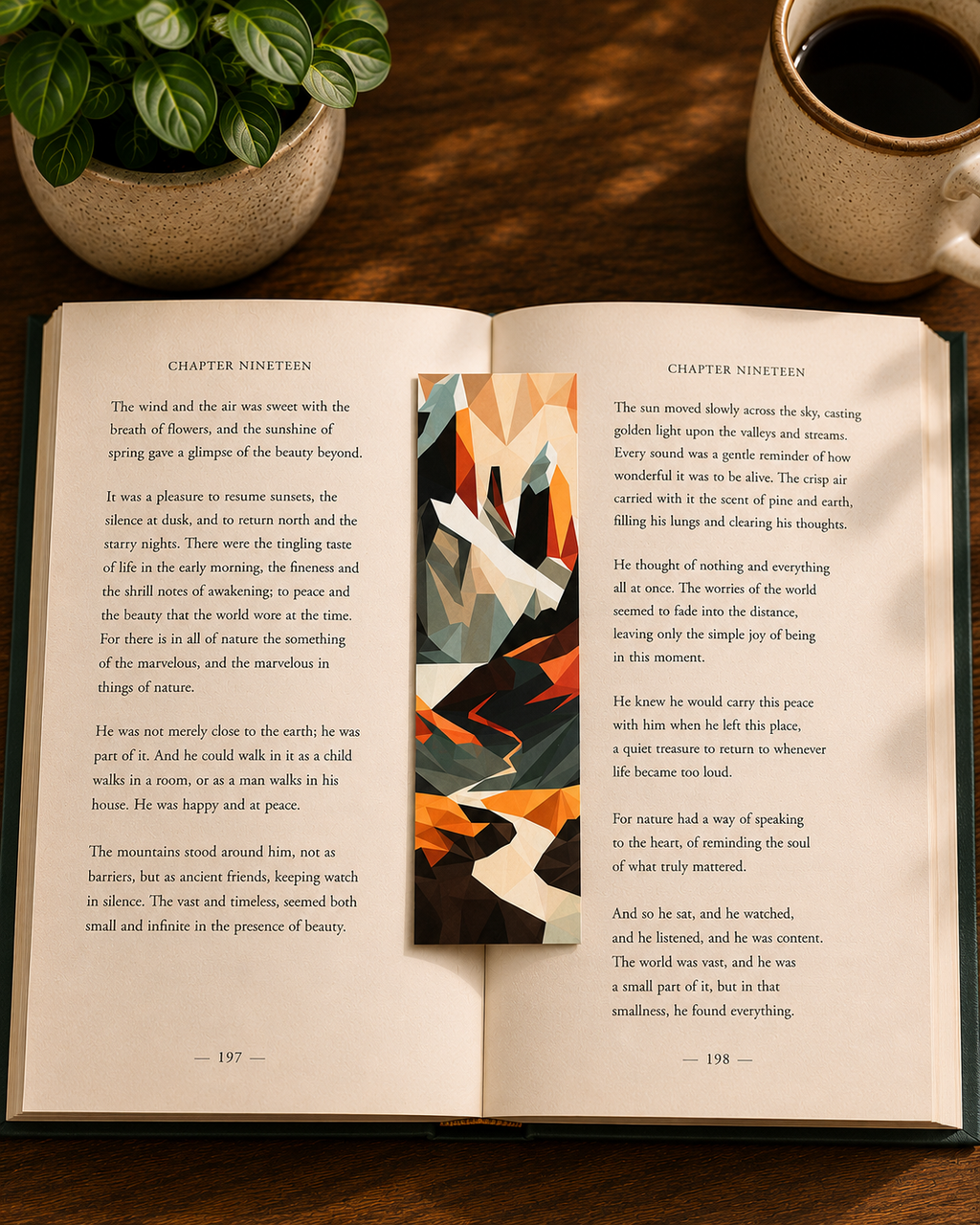 Colorful Mountains | Illustrated Bookmark – Printed Artwork Bookmark