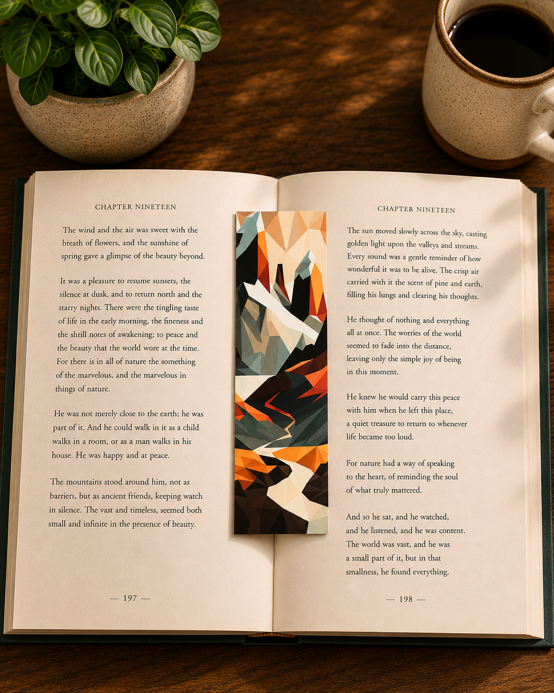 Colorful Mountains | Illustrated Bookmark – Printed Artwork Bookmark