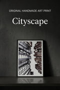 Cityscape | Handmade Framed Poster – Original Artwork Wall Decor