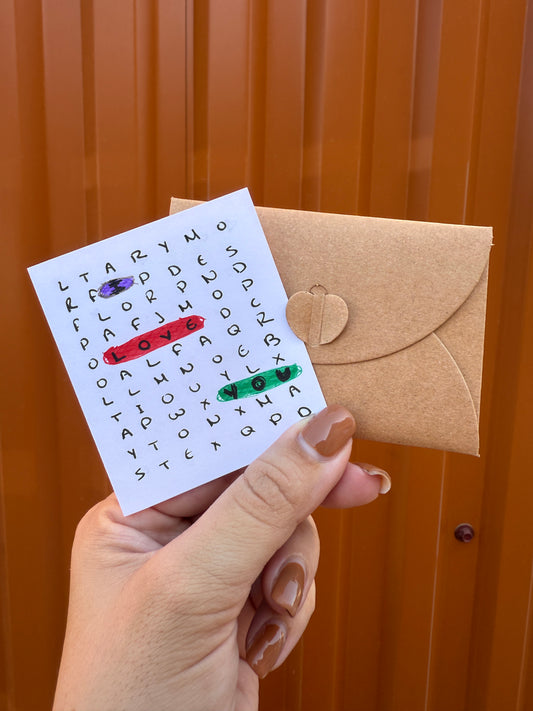 I Love You | Crossword Handmade Card