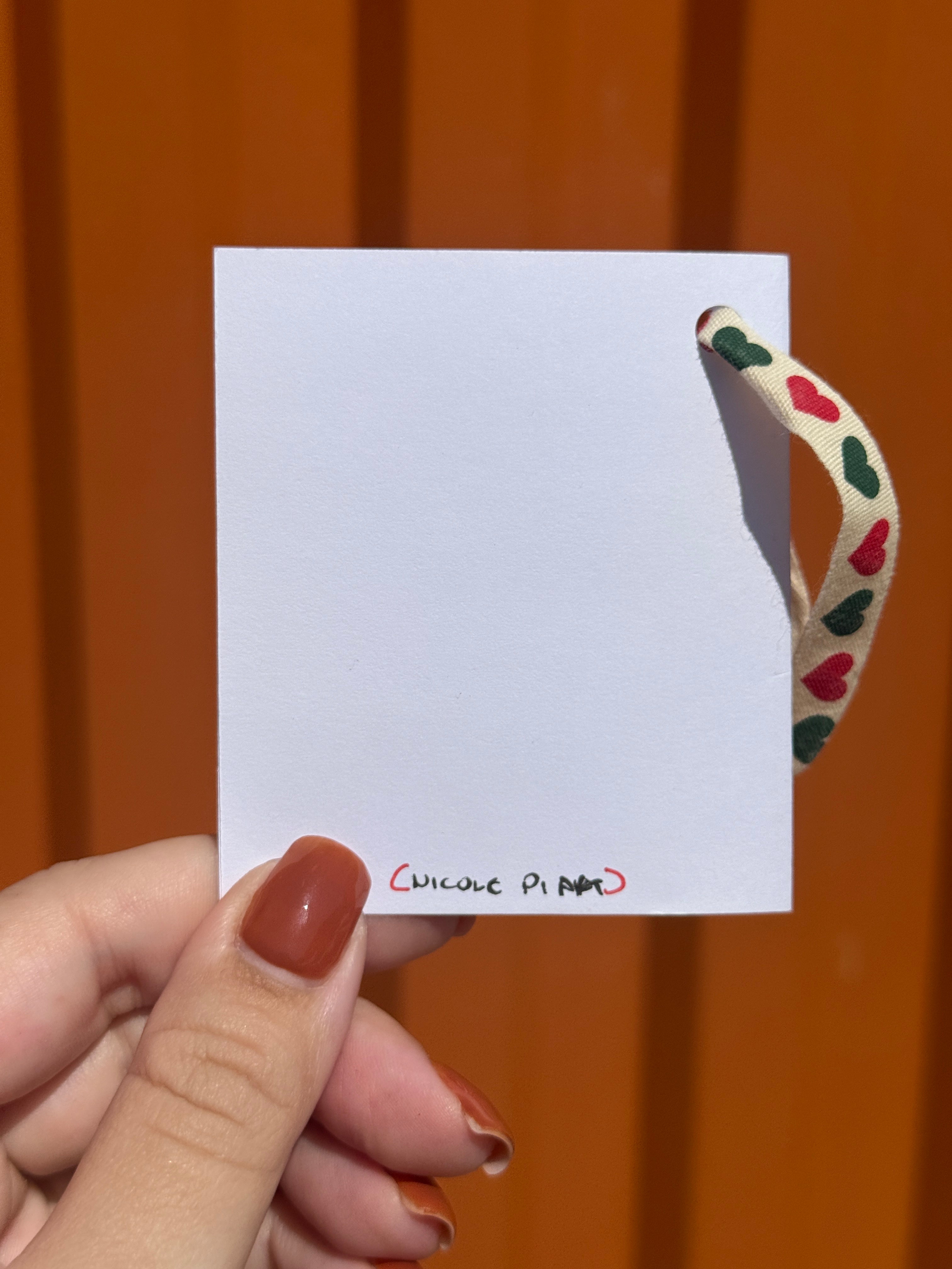 Cute Little Crossword | Mini Handmade Greeting Card – Original Illustrated Card