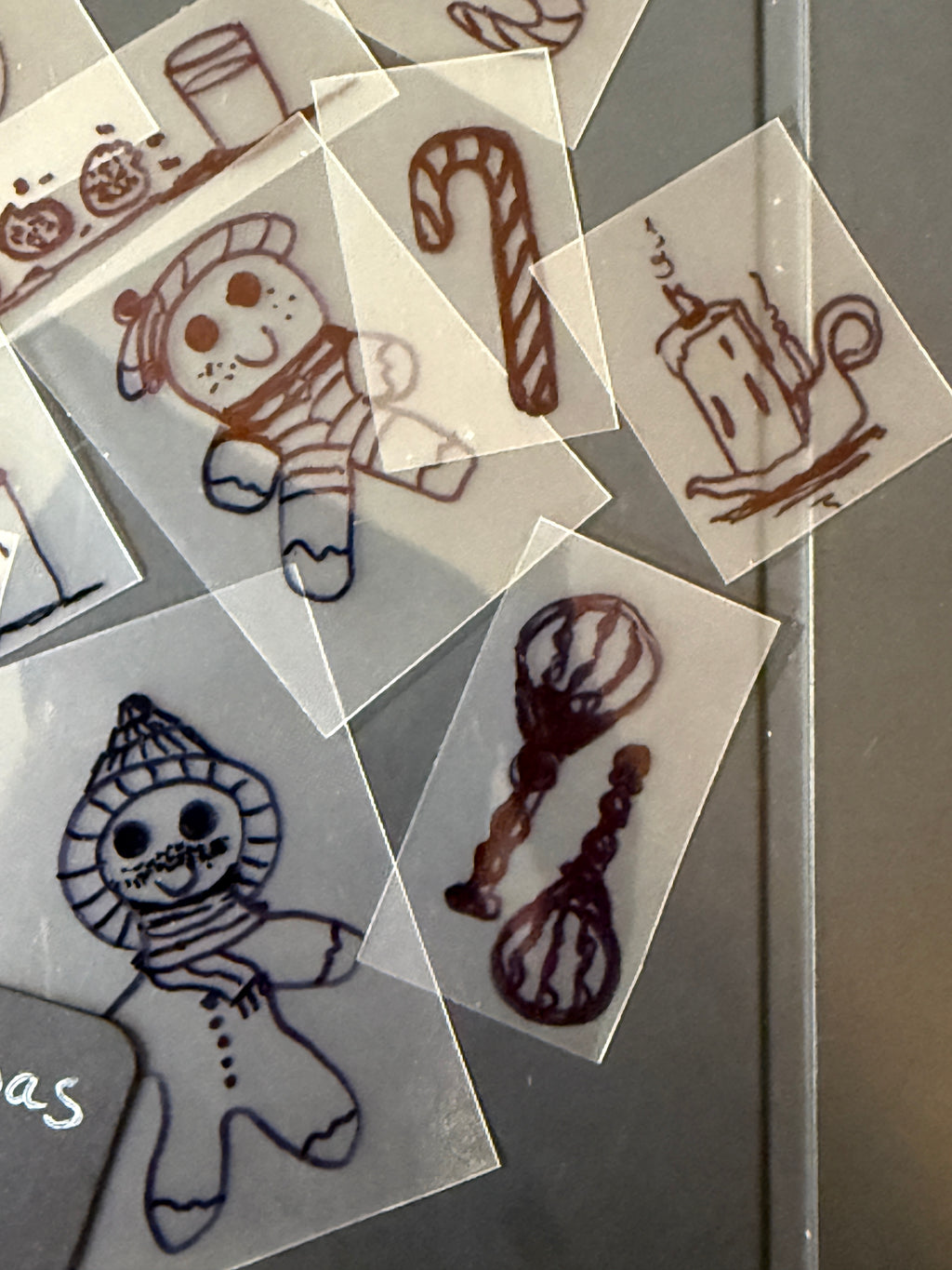 Christmas Candy Handmade Sticker Pack – Original Illustrated Stickers