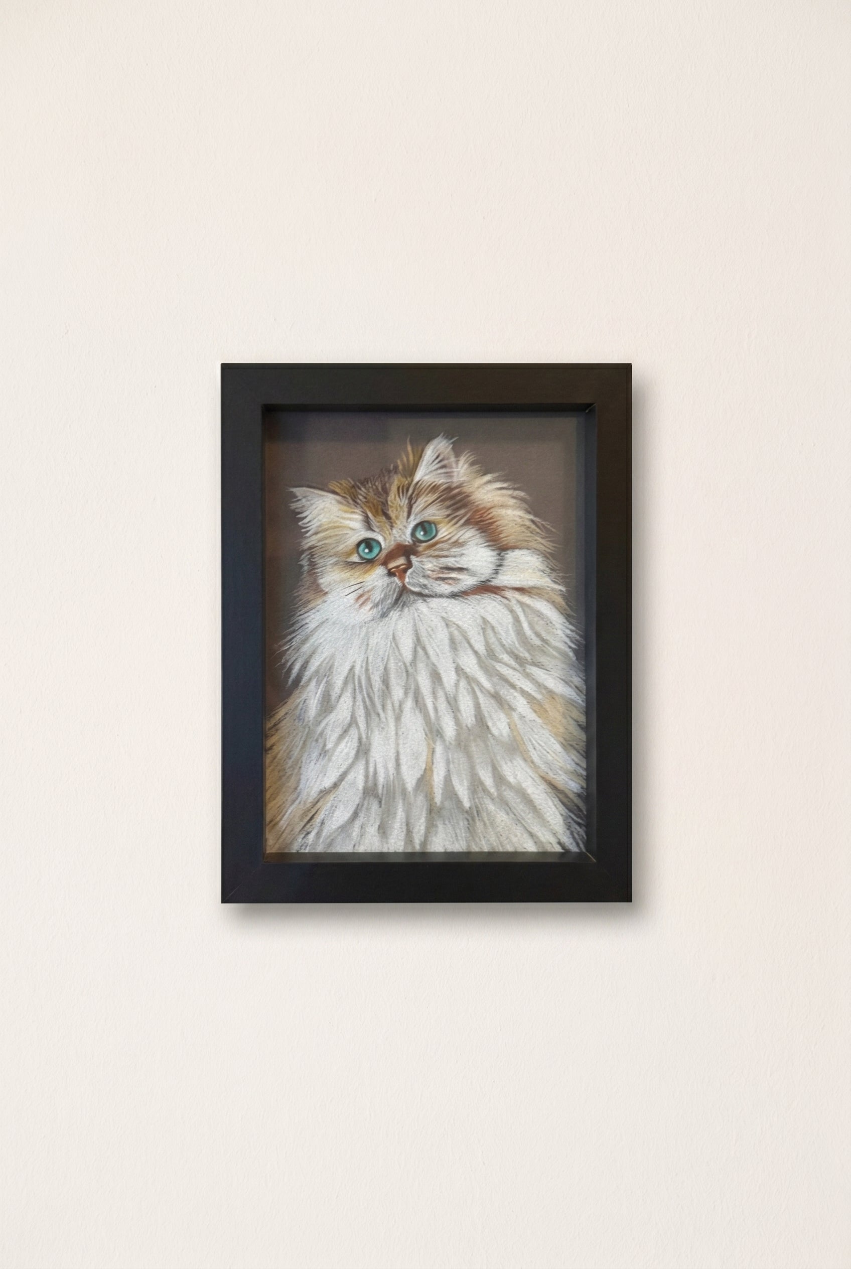 Cat | Handmade Framed Poster – Original Artwork Wall Decor