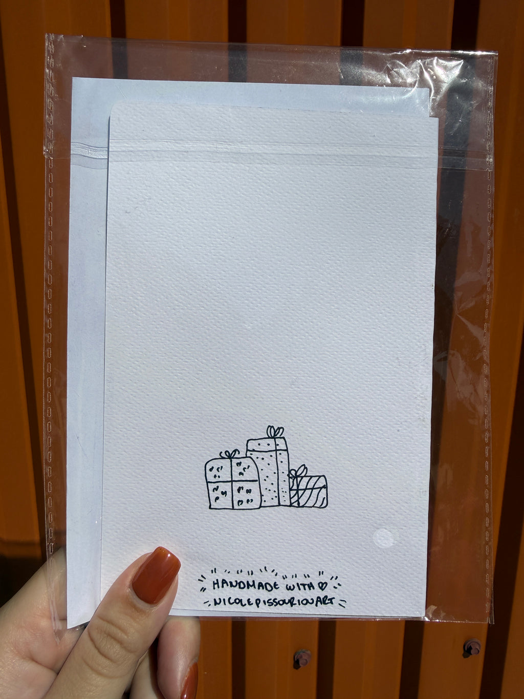 Christmas Tree Mistletoe | Handmade Greeting Card – Original Illustrated Card