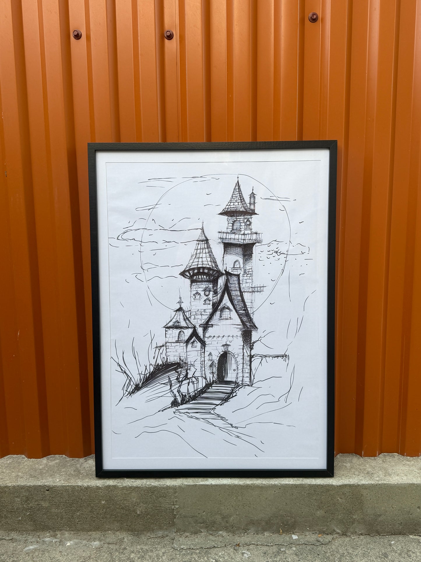 Witchy House | Framed Handmade Poster