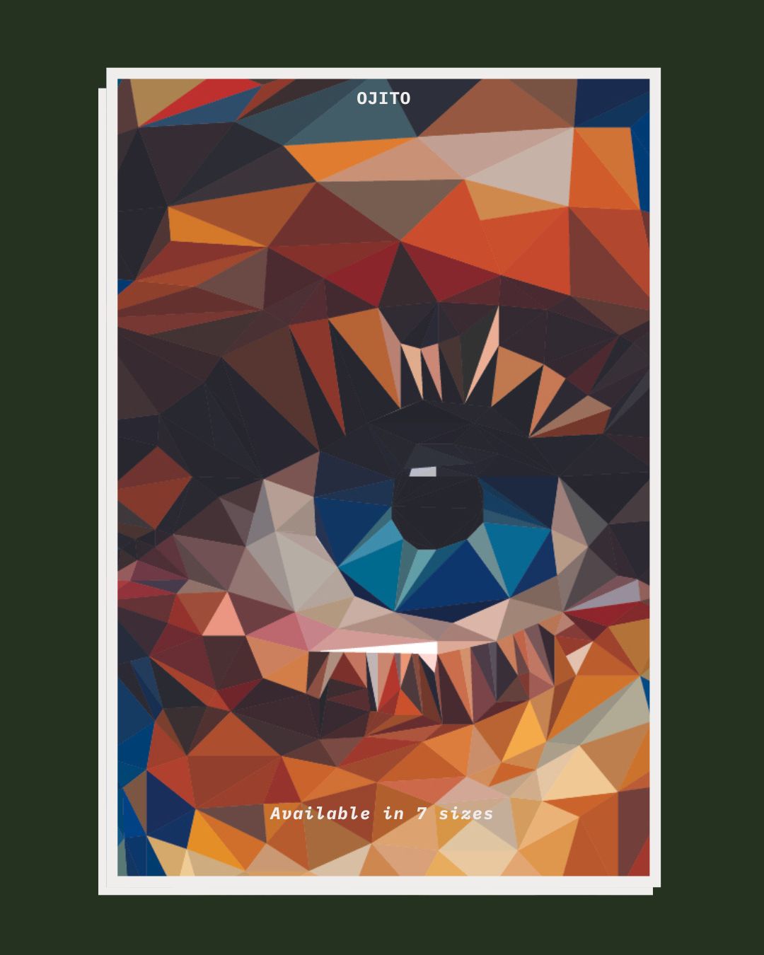 Ojito | Colorful Portrait Poster