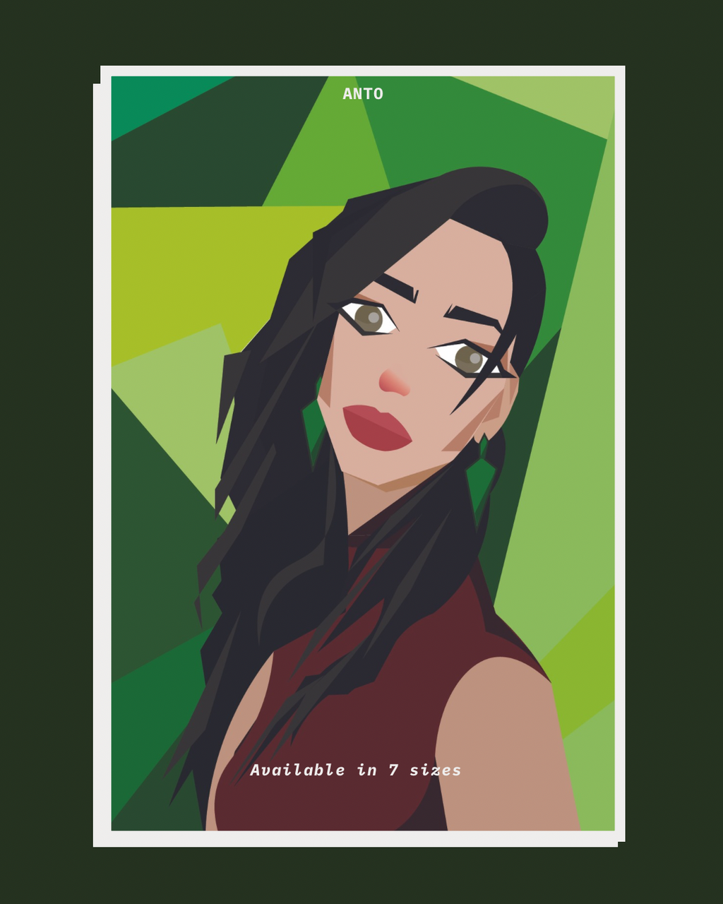 Anto Low Poly Illustrated Poster