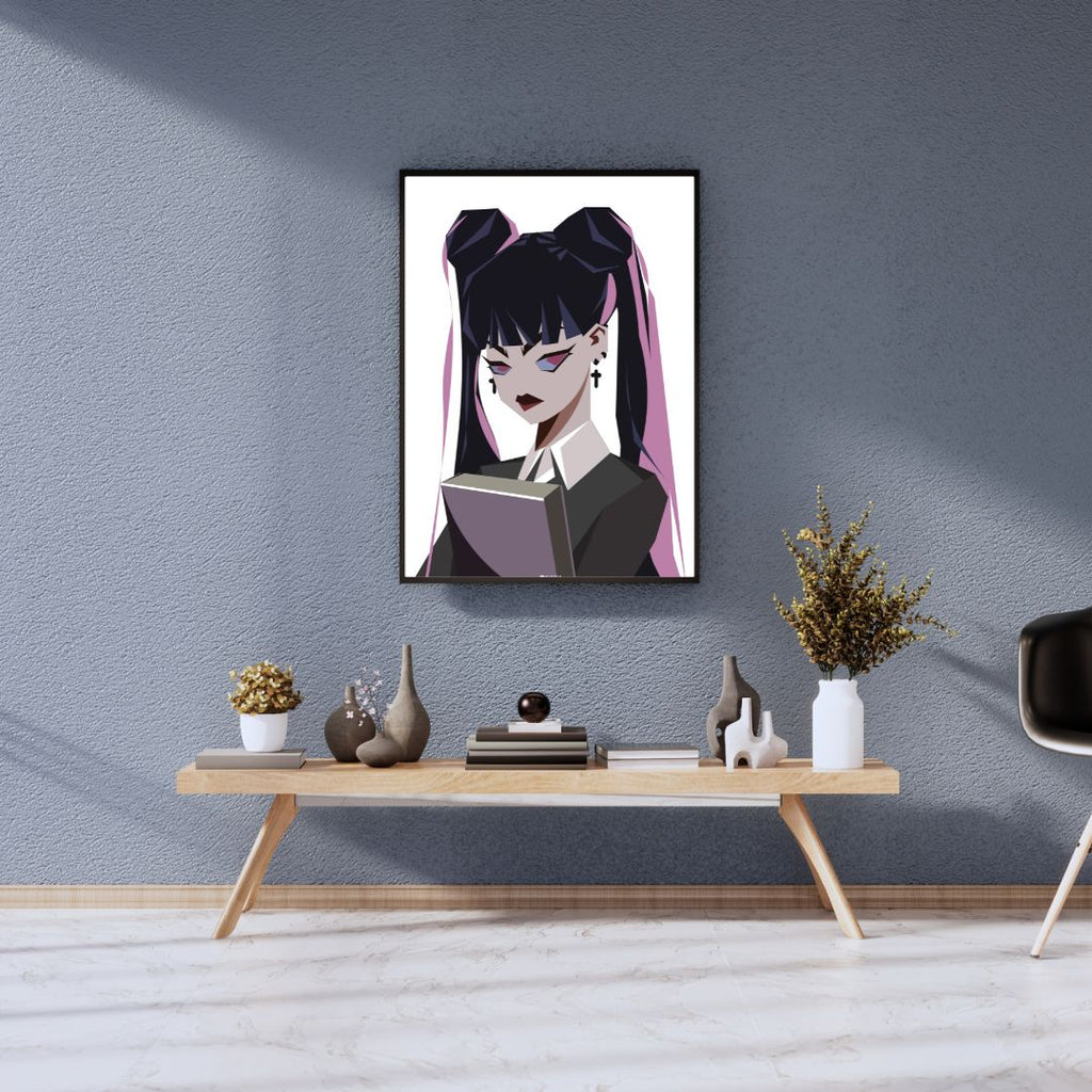 Annie Low Poly Illustrated Poster