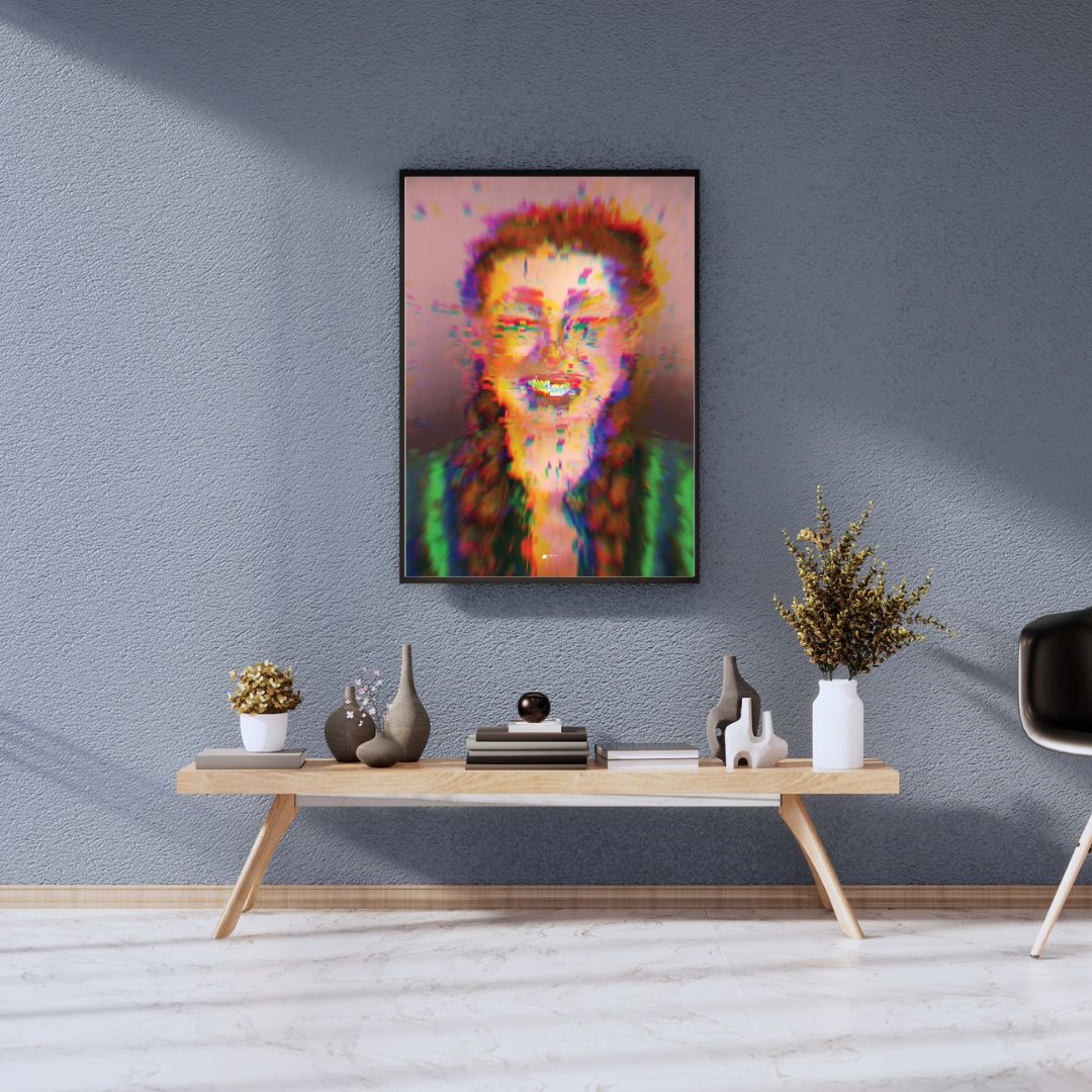 Turning Red | Pixelated Digital Art Poster