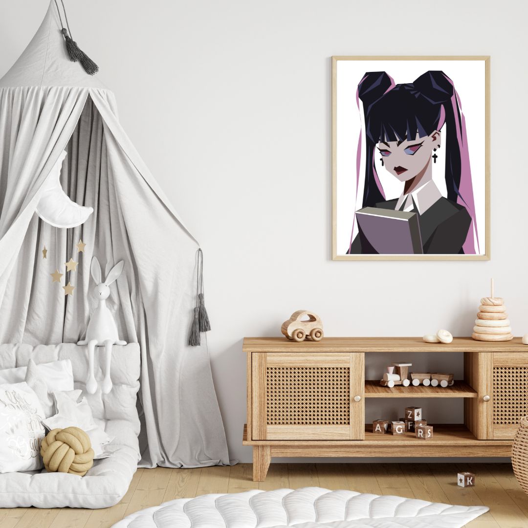 Annie Low Poly Illustrated Poster