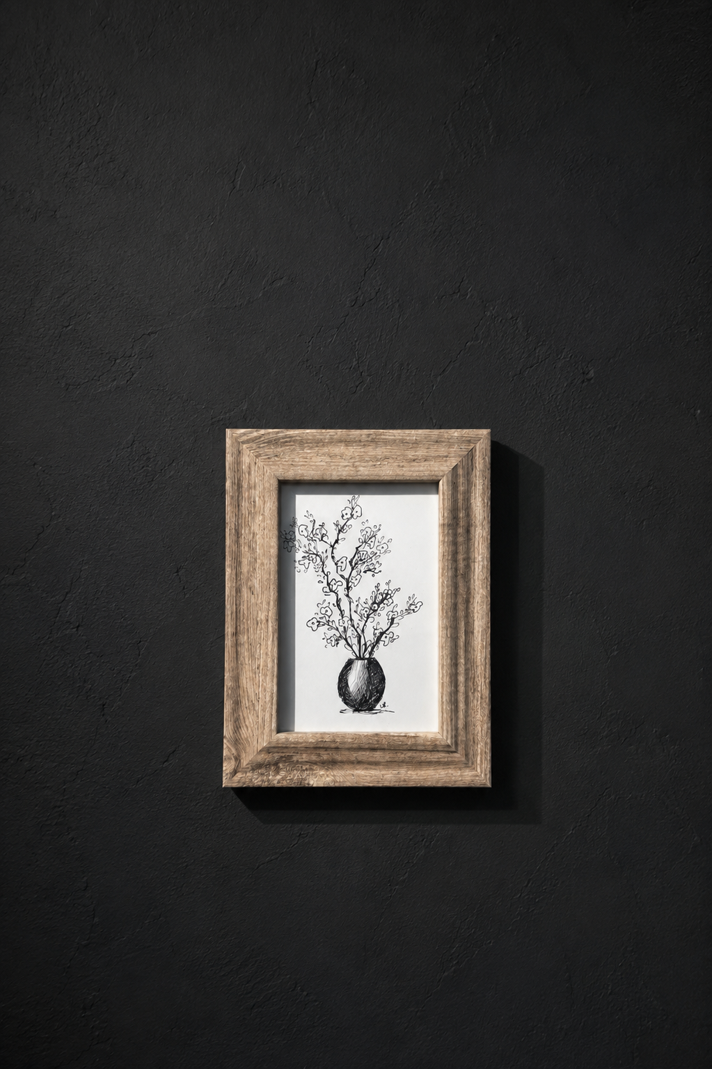 Flowers | Handmade Framed Poster – Original Artwork Wall Decor