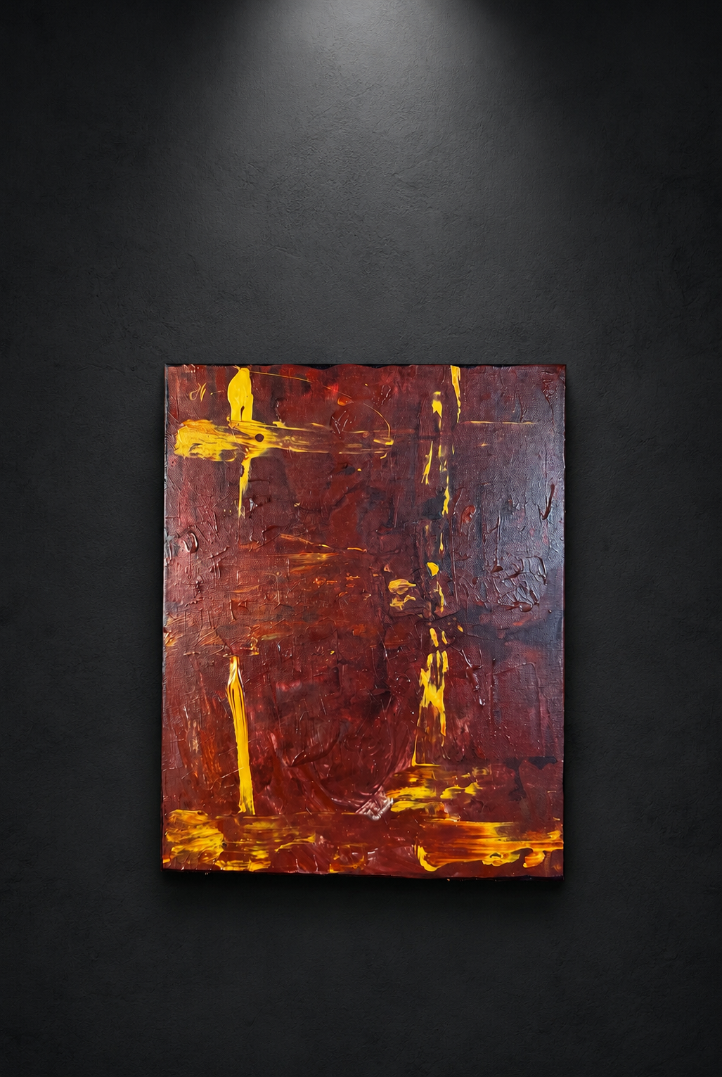 Brown Mess | Original Contemporary Acrylic Painting – 30 x 40 cm Modern Abstract Artwork