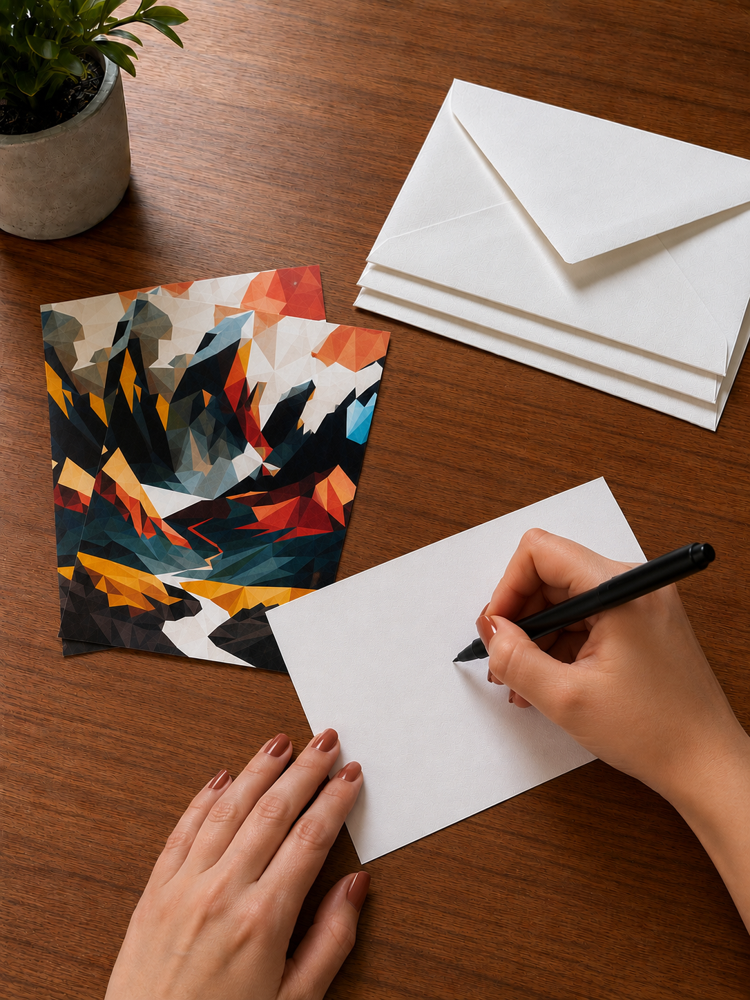 Mountains Set of 3 Postcards Bundle | Illustrated Art Postcards – Original Artwork Prints