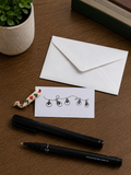 Cute Little Lights | Mini Handmade Greeting Card – Original Illustrated Card