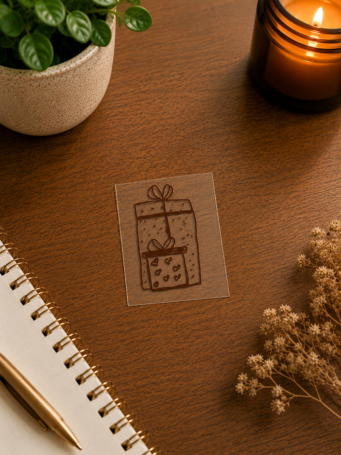 Christmas Tree Handmade Sticker Pack – Original Illustrated Stickers