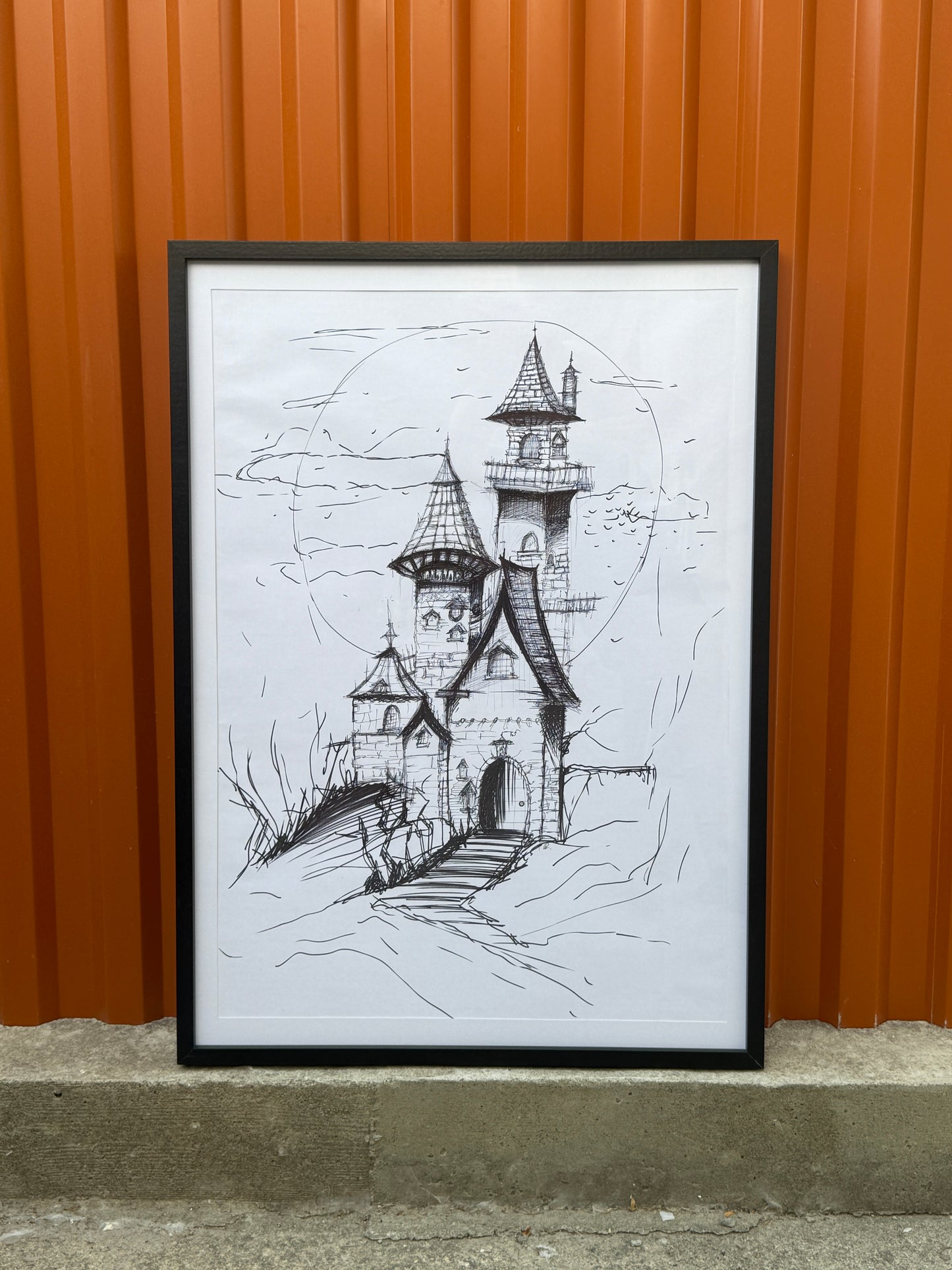 Witchy House | Framed Handmade Poster