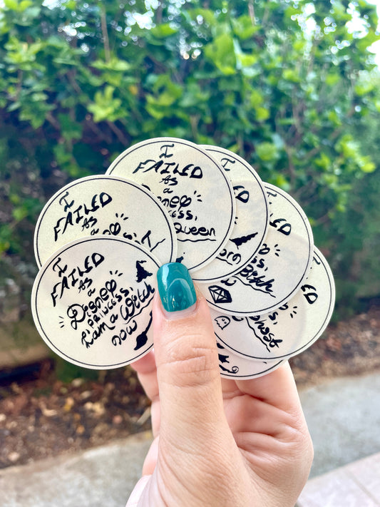 I Failed As A Disney Princess I Am A Witch Now | Handmade Stickers