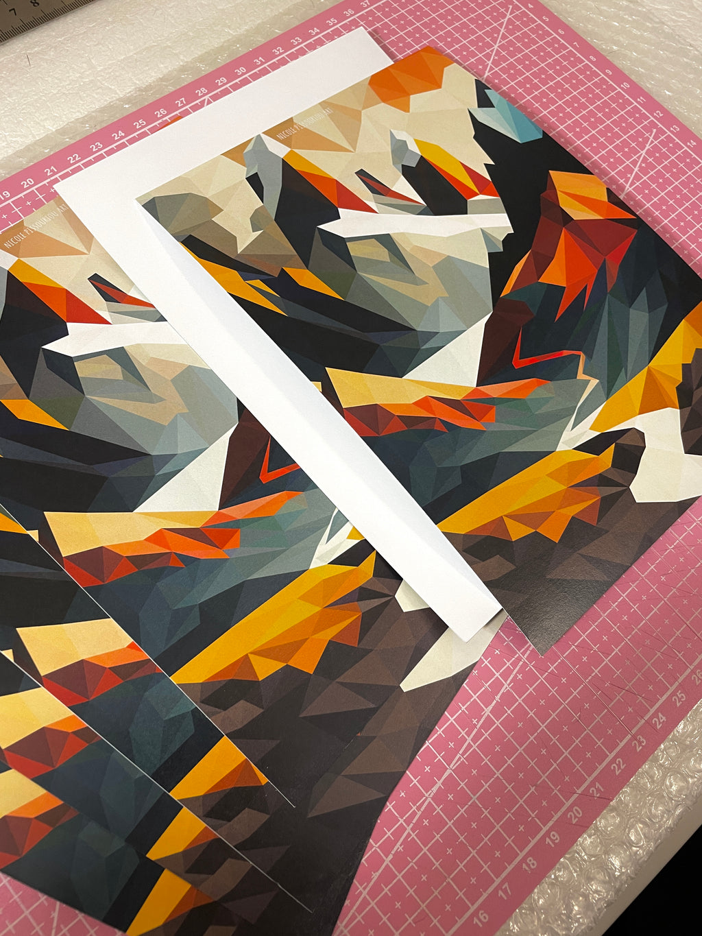 Colorful Mountains Postcard