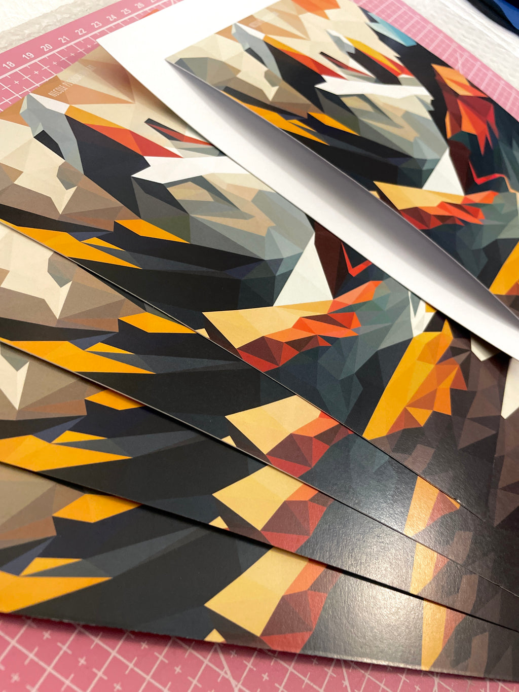 Colorful Mountains Postcard