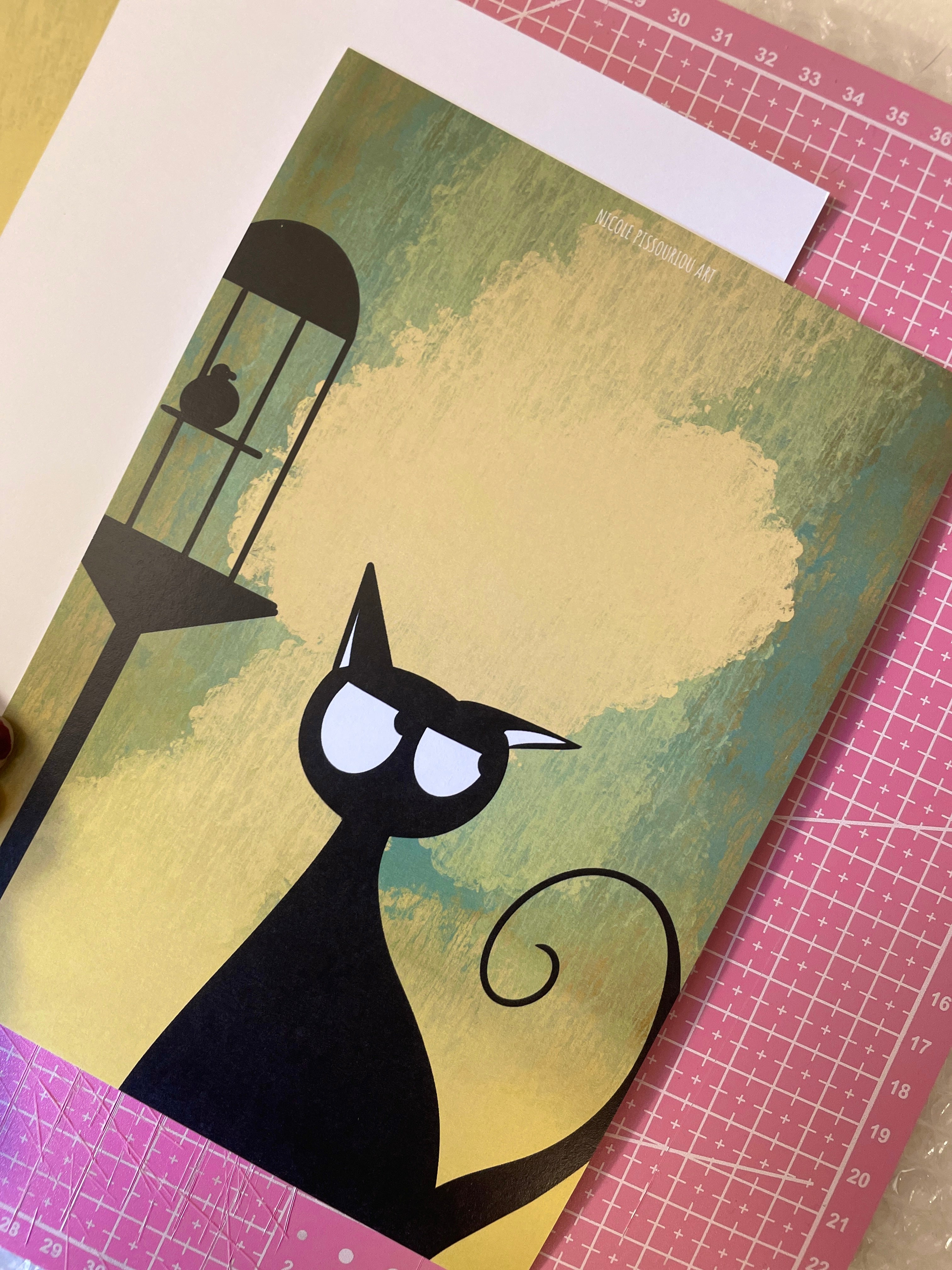 Black Cat Postcard
