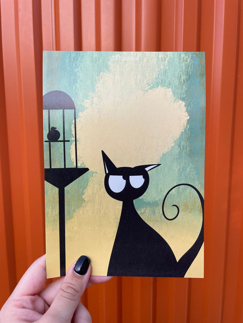 Black Cat Postcard