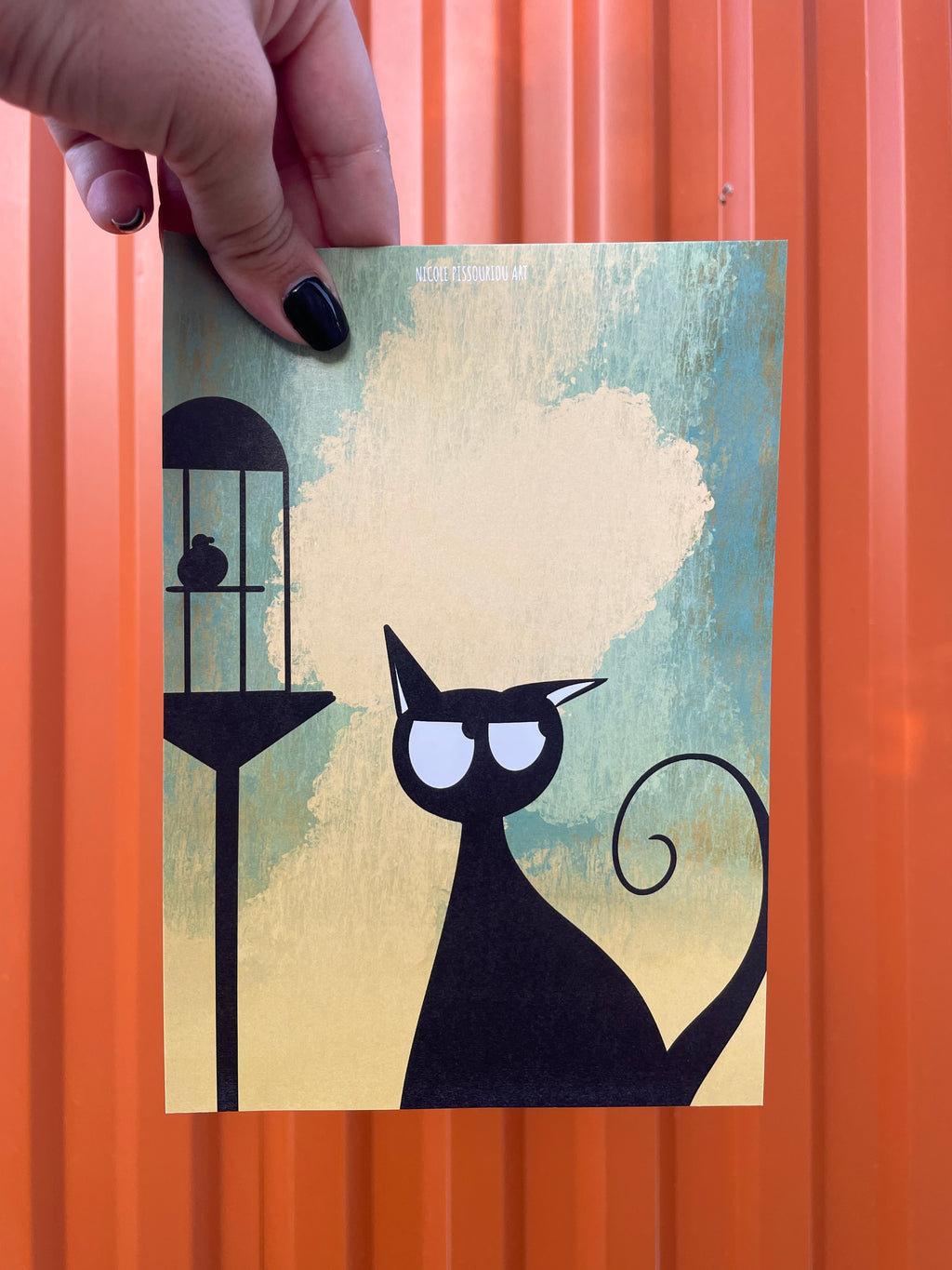 Black Cat Postcard