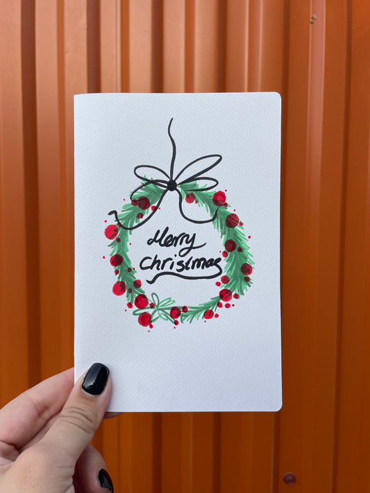 Cute Christmas Wreath | Handmade Card