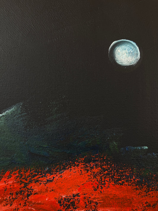 Over The Moon | Contemporary Abstract Painting