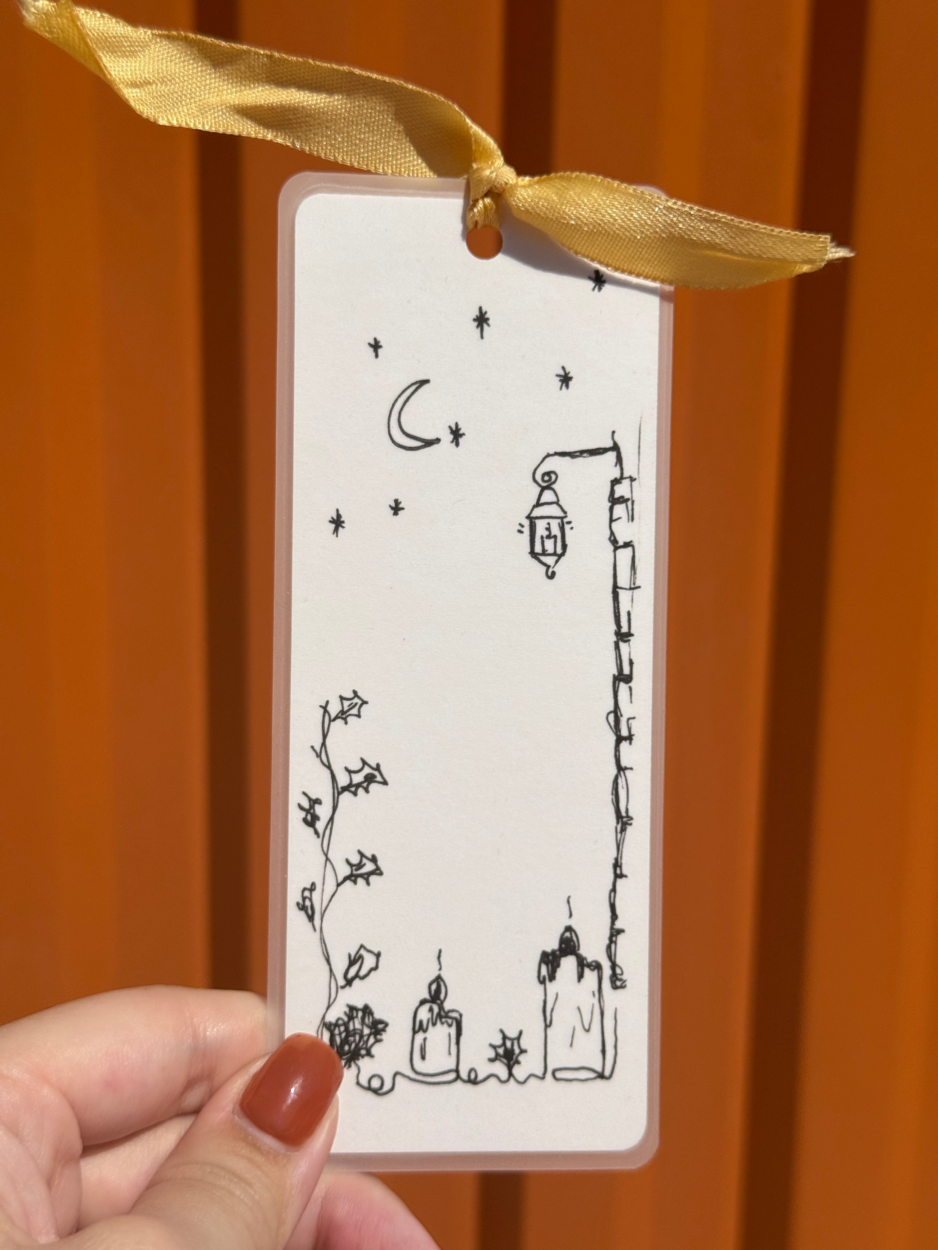 Candles Handmade Illustrated Bookmark – Original Art Bookmark