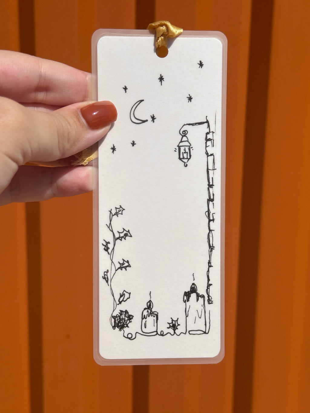 Candles Handmade Illustrated Bookmark – Original Art Bookmark