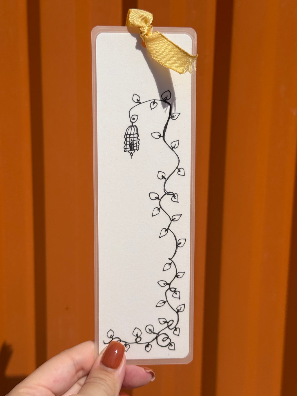 Lantern Handmade Illustrated Bookmark – Original Art Bookmark