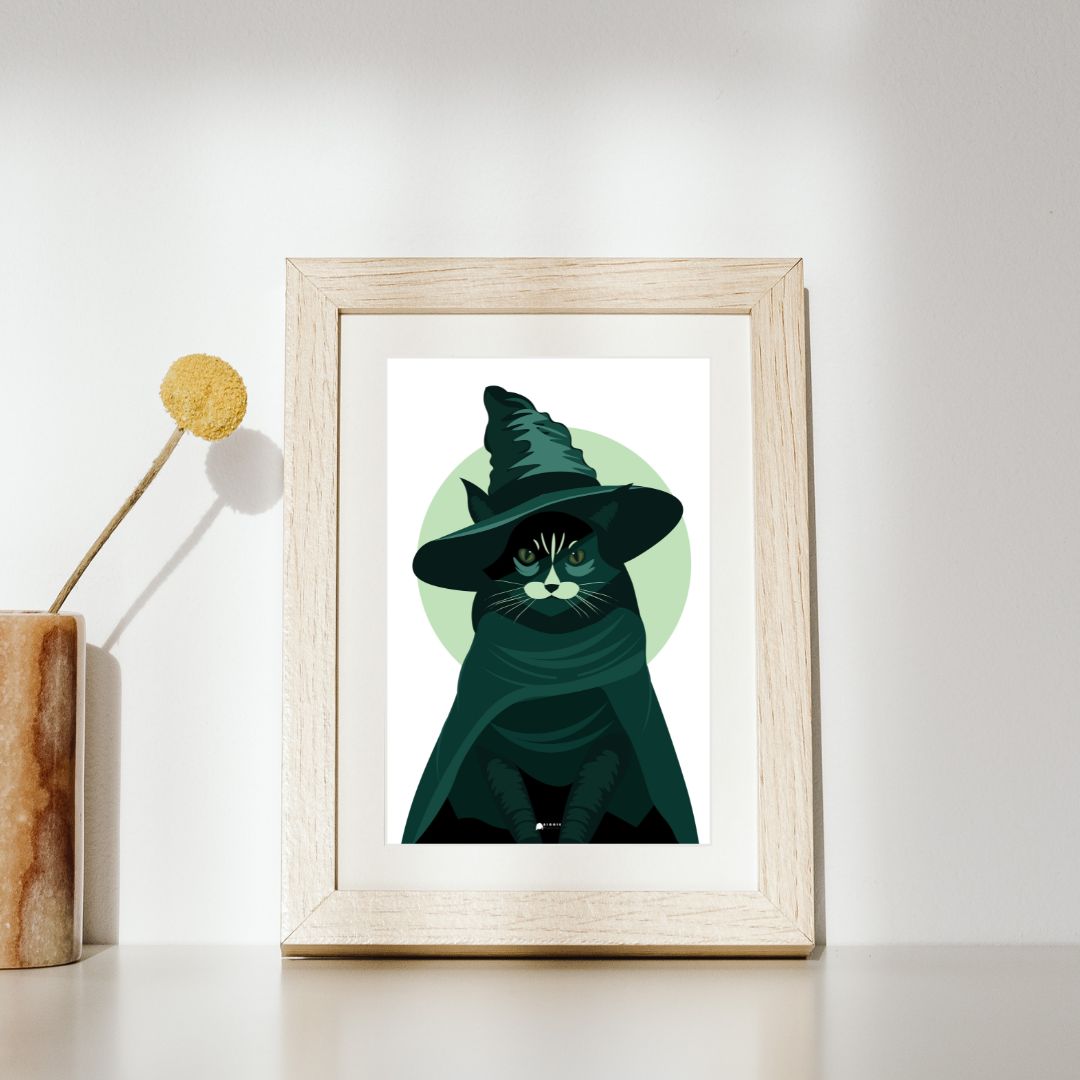 Jupiter Illustrated Art Poster