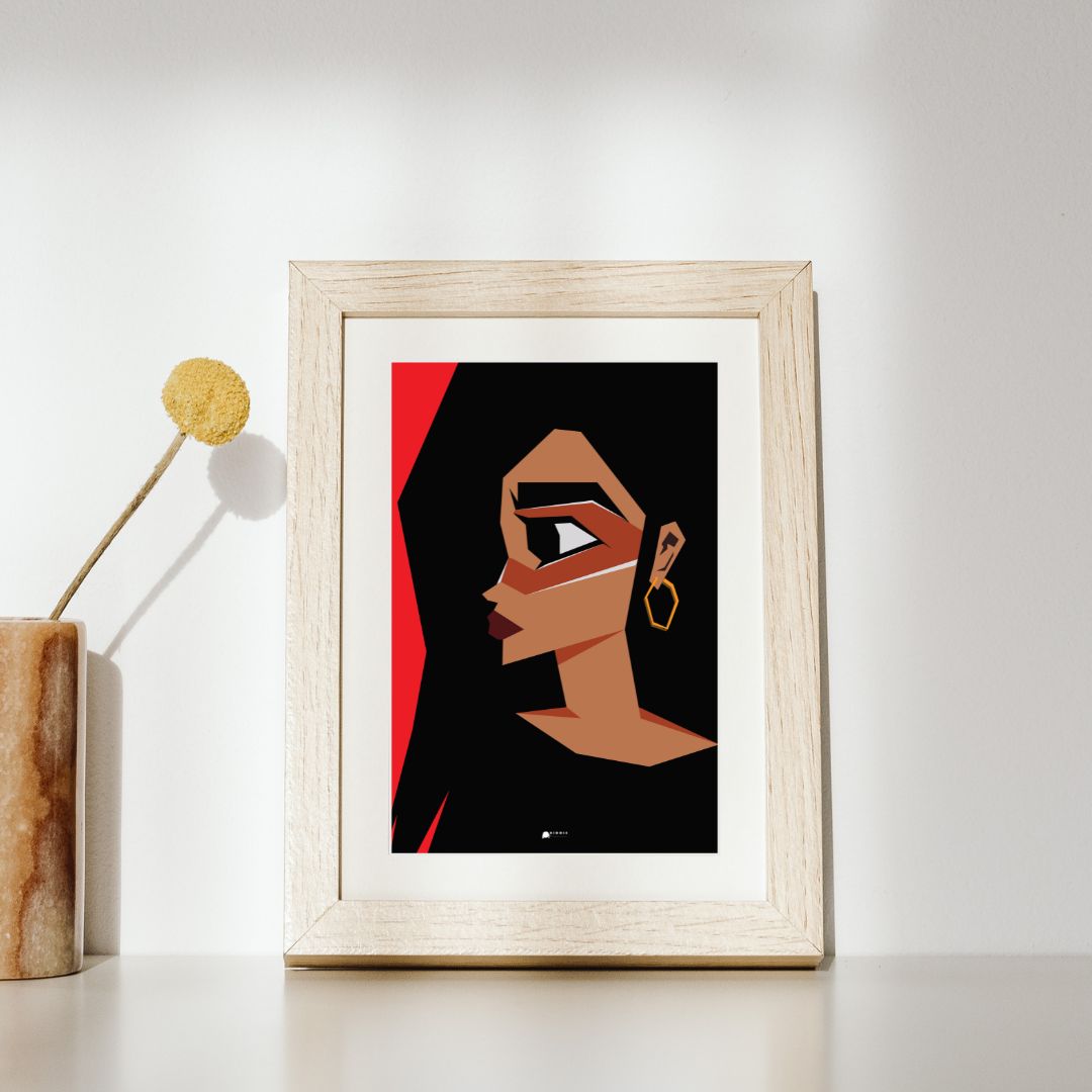 Julietta Low Poly Illustrated Poster