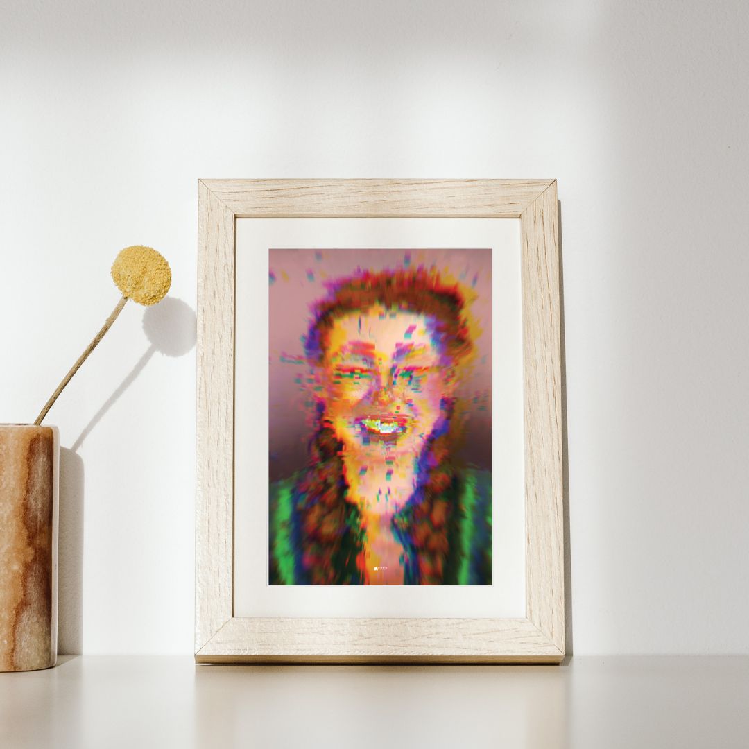 Turning Red | Pixelated Digital Art Poster