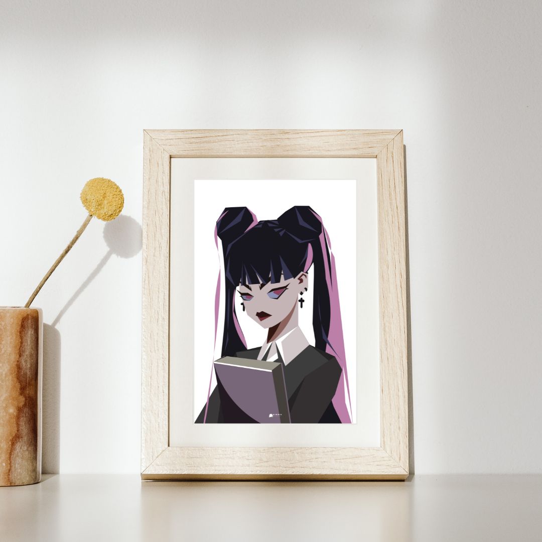 Annie Low Poly Illustrated Poster