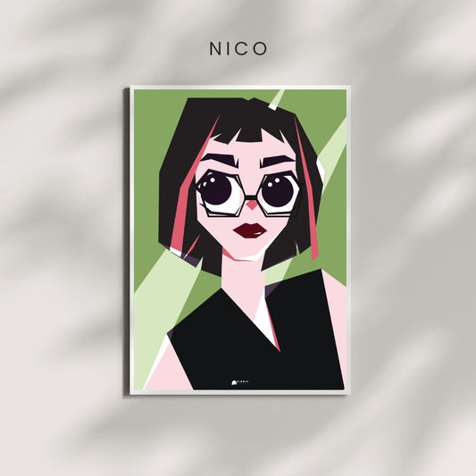 Nico | Girl Art Poster